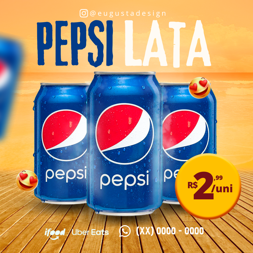 Arte Promocional - Pepsi Lata